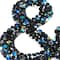 12 Pack: Black AB Letter Bling Sticker by Recollections®